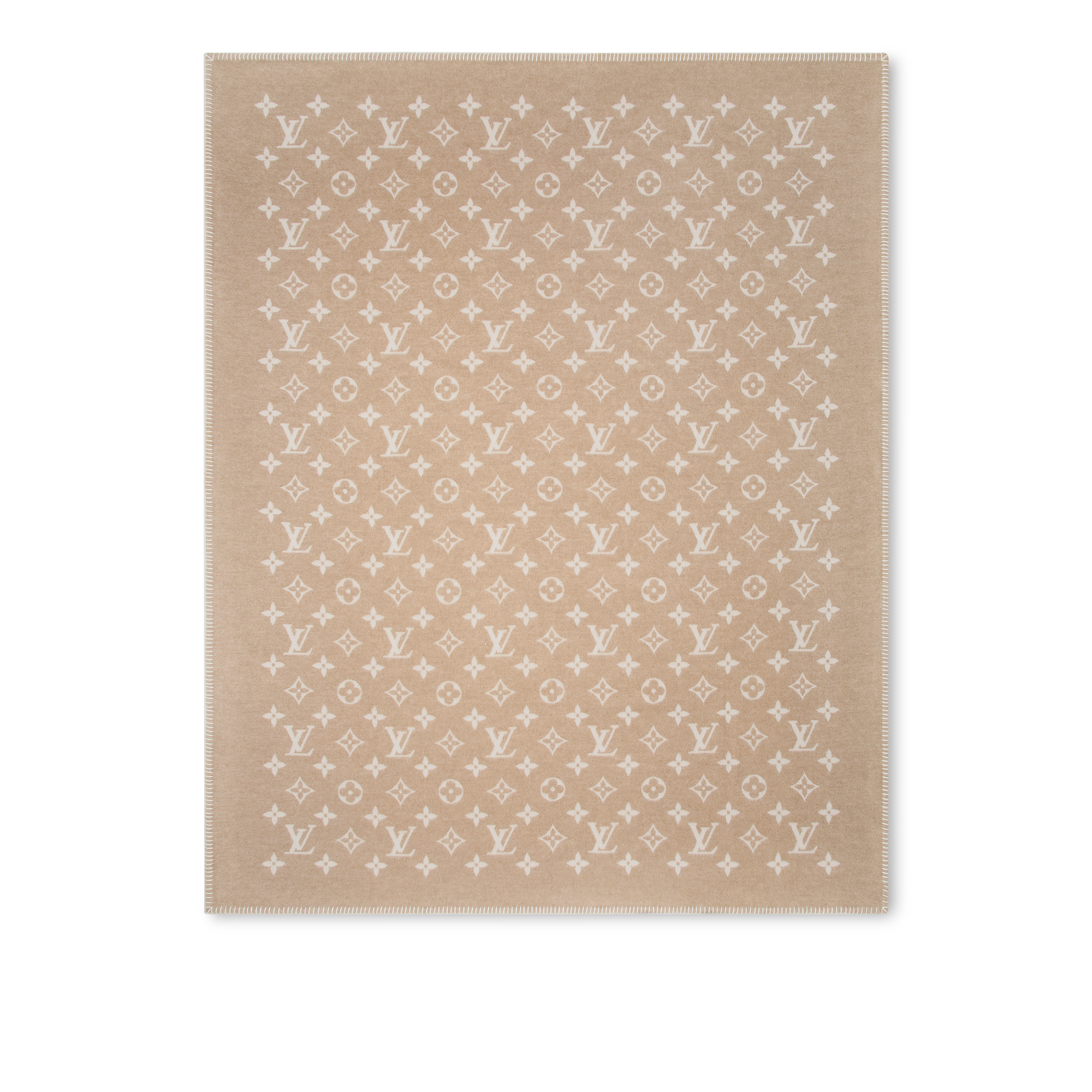 Neo Monogram Blanket - Luxury S00 Beige | LOUIS VUITTON